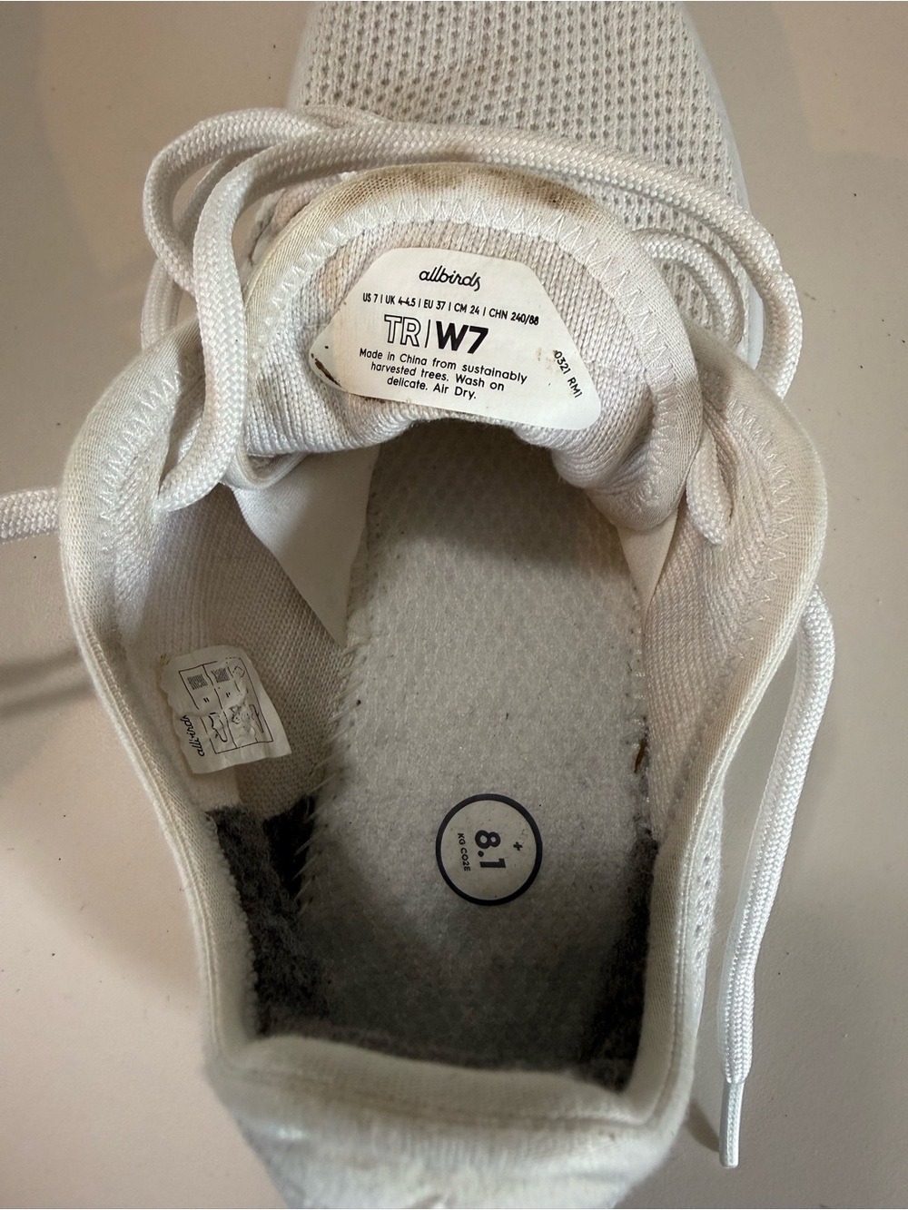 Allbirds Tree Runners Women’s Size 7 - Picture 6 of 6